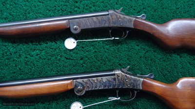 SERIAL NUMBERS 1 & 2 HARRINGTON & RICHARDSON MODEL 4A FOLDING SHOTGUN PAIR - Image 3 of 21