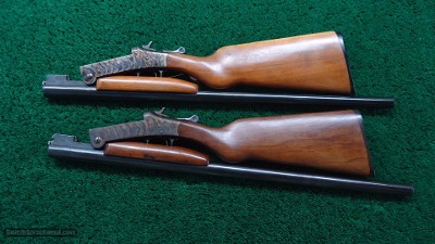 SERIAL NUMBERS 1 & 2 HARRINGTON & RICHARDSON MODEL 4A FOLDING SHOTGUN PAIR