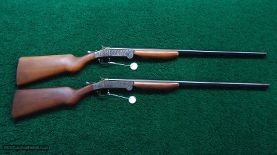 SERIAL NUMBERS 1 & 2 HARRINGTON & RICHARDSON MODEL 4A FOLDING SHOTGUN PAIR - Image 21 of 21