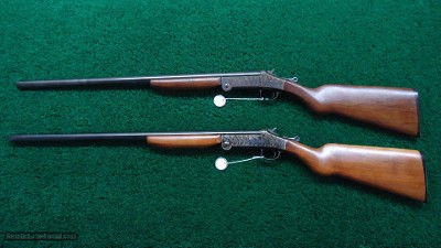 SERIAL NUMBERS 1 & 2 HARRINGTON & RICHARDSON MODEL 4A FOLDING SHOTGUN PAIR - Image 20 of 21