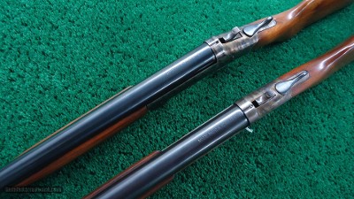 SERIAL NUMBERS 1 & 2 HARRINGTON & RICHARDSON MODEL 4A FOLDING SHOTGUN PAIR - Image 5 of 21