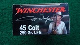 *Sale Pending* - WINCHESTER 45 COLT AMMUNITION (100 YEARS OF JOHN WAYNE COMMEMORATIVE EDITION) - 6 of 10