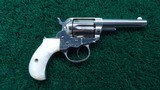 VERY FINE CASED PRESENTATION EARLY COLT MODEL 1877 LIGHTNING DA REVOLVER - 1 of 21