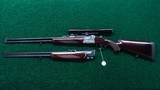 KRIEGHOFF OVER UNDER DOUBLE RIFLE 2 BARREL SET IN 375 H&H & 7x57R - 24 of 25