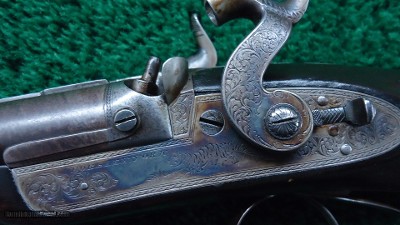DOUBLE BARREL PERCUSSION RIFLE MADE BY HORSLEY OF YORK - Image 7 of 23