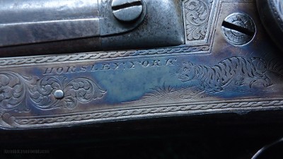DOUBLE BARREL PERCUSSION RIFLE MADE BY HORSLEY OF YORK - Image 9 of 23