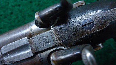 DOUBLE BARREL PERCUSSION RIFLE MADE BY HORSLEY OF YORK - Image 13 of 23