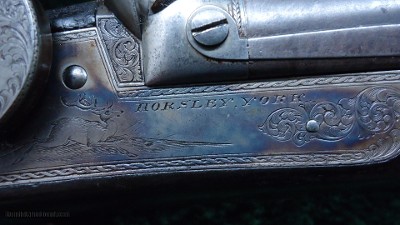 DOUBLE BARREL PERCUSSION RIFLE MADE BY HORSLEY OF YORK - Image 10 of 23