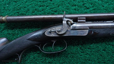 DOUBLE BARREL PERCUSSION RIFLE MADE BY HORSLEY OF YORK