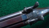 DOUBLE BARREL RIFLE BY WILLIAM SCHAEFER OF BOSTON - 14 of 24