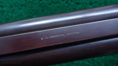 DOUBLE BARREL RIFLE BY WILLIAM SCHAEFER OF BOSTON - Image 6 of 24