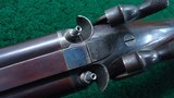 DOUBLE BARREL RIFLE BY WILLIAM SCHAEFER OF BOSTON - 12 of 24