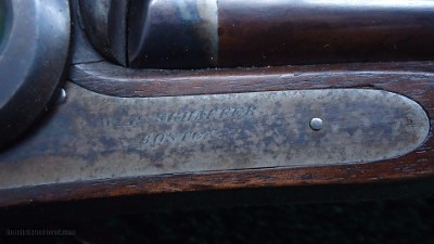DOUBLE BARREL RIFLE BY WILLIAM SCHAEFER OF BOSTON - Image 9 of 24