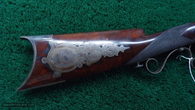 UNMARKED AMERICAN MADE PERCUSSION 16 GAUGE BY 40 CALIBER DOUBLE COMBINATION GUN - Image 22 of 24