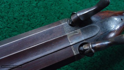 UNMARKED AMERICAN MADE PERCUSSION 16 GAUGE BY 40 CALIBER DOUBLE COMBINATION GUN - Image 12 of 24