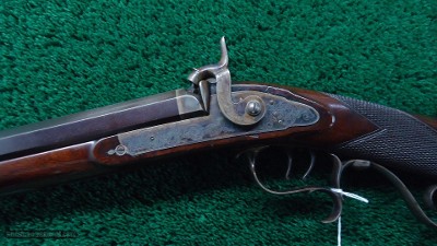 UNMARKED AMERICAN MADE PERCUSSION 16 GAUGE BY 40 CALIBER DOUBLE COMBINATION GUN - Image 2 of 24