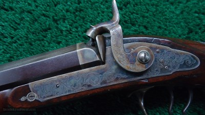 UNMARKED AMERICAN MADE PERCUSSION 16 GAUGE BY 40 CALIBER DOUBLE COMBINATION GUN - Image 8 of 24
