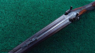 UNMARKED AMERICAN MADE PERCUSSION 16 GAUGE BY 40 CALIBER DOUBLE COMBINATION GUN - Image 4 of 24
