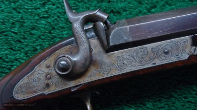 UNMARKED AMERICAN MADE PERCUSSION 16 GAUGE BY 40 CALIBER DOUBLE COMBINATION GUN - Image 9 of 24