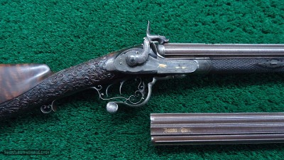 VERY FINE CASED SxS RIFLE/SHOTGUN BY JOHN DONAGHY
