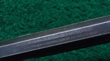 *Sale Pending * - WINCHESTER 1ST MODEL 1873 RAISED THUMB PRINT RIFLE IN 44 WCF - 10 of 23