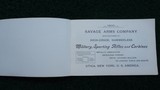 COLLECTION OF VINTAGE SAVAGE ARMS COMPANY CATALOGUES AND PAMPHLETS - 14 of 24