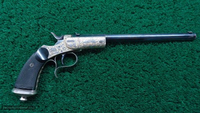 VERY FINE CASED TARGET PISTOL BY GASTINE RENETTE