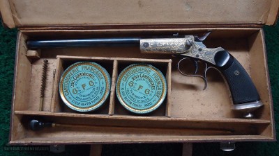 VERY FINE CASED TARGET PISTOL BY GASTINE RENETTE - Image 17 of 18