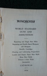 VINTAGE WINCHESTER CATALOG 89 FROM 1934 - 2 of 10