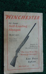 VINTAGE WINCHESTER OCTOBER 1911 CATALOGUE No. 77 - 12 of 12