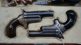 FACTORY ENGRAVED CASED PAIR OF COLT 3RD MODEL DERRINGERS - 11 of 13