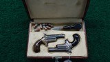 FACTORY ENGRAVED CASED PAIR OF COLT 3RD MODEL DERRINGERS - 12 of 13