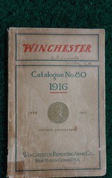 VINTAGE ORIGINAL 1916 WINCHESTER 50TH ANNIVERSARY CATALOGUE No. 80