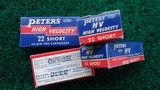 *Sale Pending* - 175 ROUNDS OF VINTAGE PETERS HIGH VELOCITY 22 SHORT RF AMMO - 4 of 6