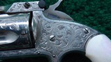 SMITH & WESSON SINGLE ACTION ENGRAVED REVOLVER IN 32 CAL - 7 of 13