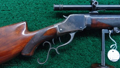 DLX WINCHESTER MODEL 1885 LAUDENSACK H.W. T.D. FRAME CAL 22 SHORT