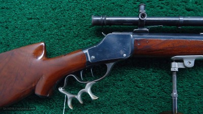 DELUXE WINCHESTER 1885 LAUDENSACK SCHUETZEN RIFLE IN CALIBER 22 SHORT