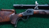 ENGRAVED HIGH WALL CUSTOM TARGET RIFLE BY NIEDNER RIFLE CORP