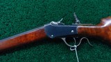 VERY NICE WINCHESTER 1885 DELUXE LOW WALL POPE BARRELED 22LR RIFLE - 2 of 18