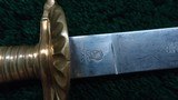 GERMAN FORESTRY OFFICIAL'S DAGGER WITH ETCHED BLADE - 9 of 11