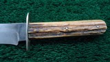 EARLY SHEFFIELD MARKED FRONTIER BOWIE KNIFE - 5 of 8