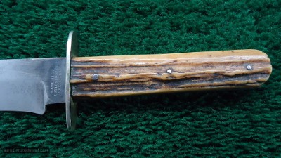 EARLY SHEFFIELD MARKED FRONTIER BOWIE KNIFE - Image 5 of 8
