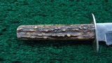 EARLY SHEFFIELD MARKED FRONTIER BOWIE KNIFE - 8 of 8