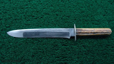 EARLY SHEFFIELD MARKED FRONTIER BOWIE KNIFE - Image 2 of 8