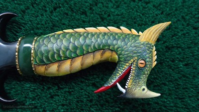 FANTASTIC DRAGON KNIFE BY RAYMOND BEERS - Image 3 of 17