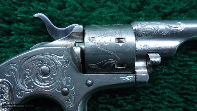 FACTORY ENGRAVED CASED COLT OPEN TOP 22 CALIBER REVOLVER - Image 6 of 19