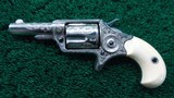 *Sale Pending* - EXHIBITION CASED DELUXE ENGRAVED COLT NEW LINE REVOLVER IN CALIBER 32 - 2 of 14