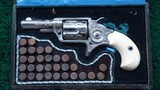 *Sale Pending* - EXHIBITION CASED DELUXE ENGRAVED COLT NEW LINE REVOLVER IN CALIBER 32 - 13 of 14