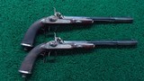 *Sale Pending* - CASED PAIR OF GASTINE-RENETTE PERCUSSION 45 CALIBER PISTOLS - 1 of 21