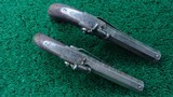 CASED PAIR OF TIPPING 48 CALIBER PERCUSSION BELT PISTOLS - 3 of 20